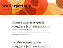 Tablet Screenshot of benharperitaly.net